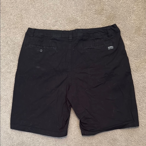 O'Neill Black Flat Front Shorts Casual Style - Picture 3 of 5